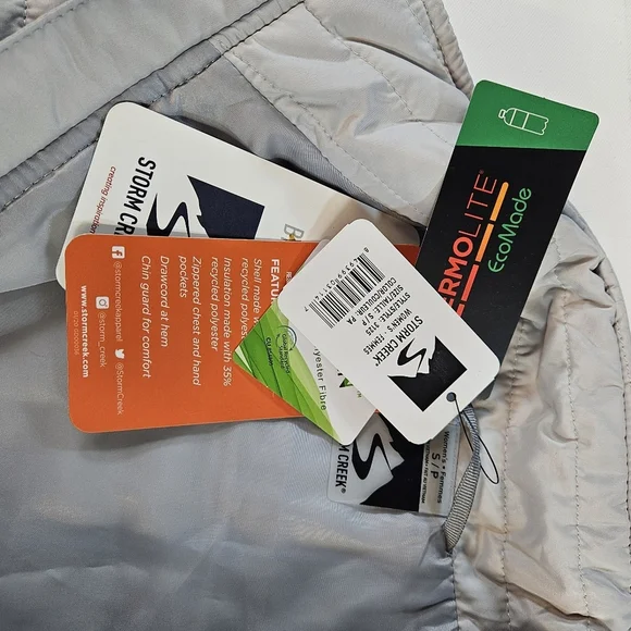 Storm Creek NWT Women's Front Runner Eco Insulated Quilted Vest Gray The Classic - Picture 9 of 10